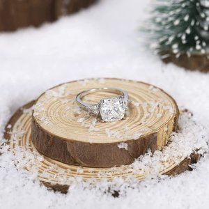 3 Stone Cubic Zirconia Promise Ring